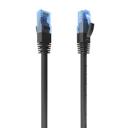 AISENS - CABLE DE RED LATIGUILLO RJ45 CAT.6 UTP AWG26 CCA, NEGRO, 25CM