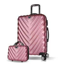 Zoozie Bags Juego de Maletas Oro Rosa ABS 70L 13L