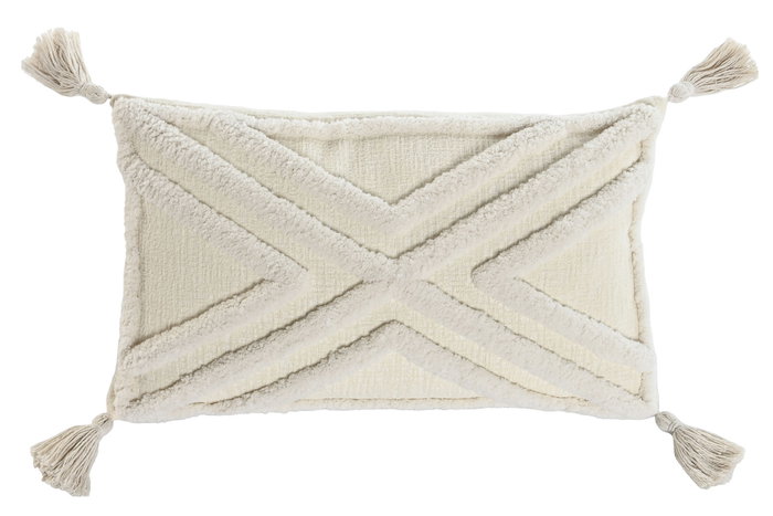 DKD Home Decor Cojín de Poliéster Crudo 50x8x30 cm DKD Home Decor Cojín de Poliéster Crudo 50x8x30 cm