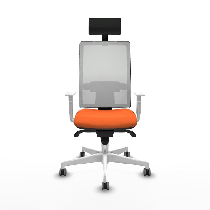 PIQUERAS Y CRESPO Silla de oficina Horna Naranja y Blanco PIQUERAS Y CRESPO Silla de oficina Horna Naranja y Blanco