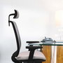 PIQUERAS Y CRESPO Alares Silla de oficina con mecanismo sincro, malla negra y asiento amarillo