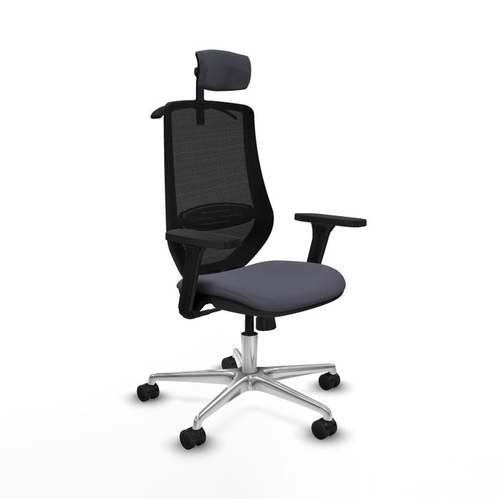 PIQUERAS Y CRESPO Silla de oficina Mardos con Mecanismo Sincro, Gris oscuro y Negro PIQUERAS Y CRESPO Silla de oficina Mardos con Mecanismo Sincro, Gris oscuro y Negro