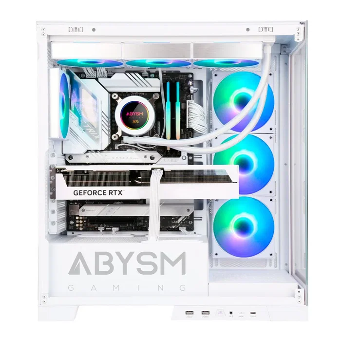 Abysm Danube Sava H500 Caja torre blanca ATX, ITX, Micro ATX