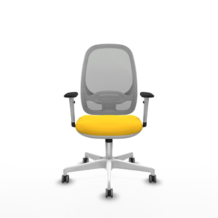 PIQUERAS Y CRESPO Silla de oficina Cilanco con mecanismo Sincro, Amarillo y Gris PIQUERAS Y CRESPO Silla de oficina Cilanco con mecanismo Sincro, Amarillo y Gris