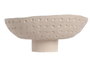DKD Home Decor Centro de Mesa Cemento Crema 20x20x8.5 cm