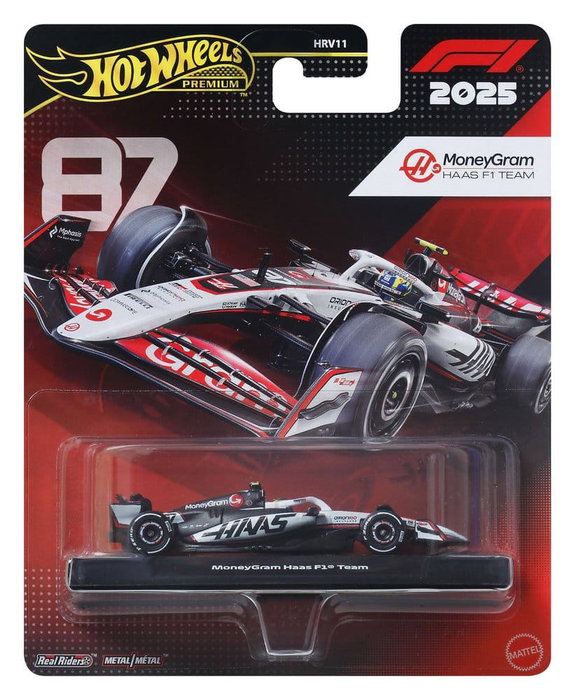 Mattel Hot Wheels Premium MoneyGram Haas F1 Team 1/64