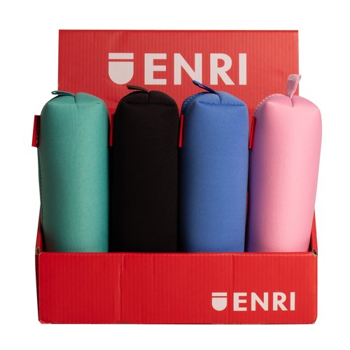ENRI Portatodo de Neopreno con 1 Compartimento y Expositor de 20 ENRI Portatodo de Neopreno con 1 Compartimento y Expositor de 20