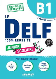 100% DELF JUNIOR SCOLAIRE B1 LIVRE+APP, AA VV - SANTILLANA-DIDIER