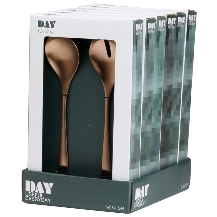 Juego De 2 Cubiertos Servir Cobre Day Juego De 2 Cubiertos Servir Cobre Day