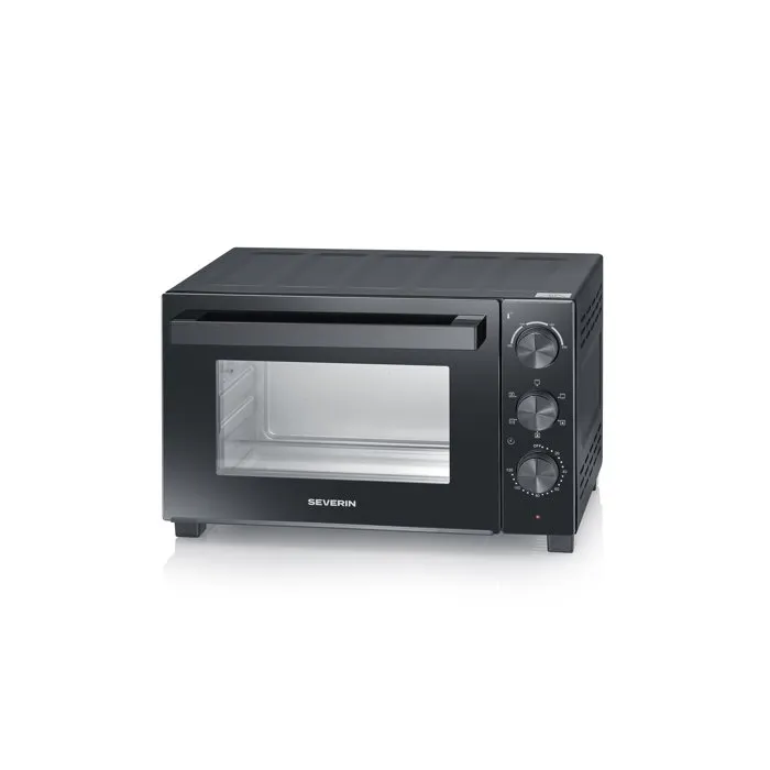 Severin Mini horno eléctrico TO 2075 de 30 L con ventilador y 1500 W, Negro Severin Mini horno eléctrico TO 2075 de 30 L con ventilador y 1500 W, Negro