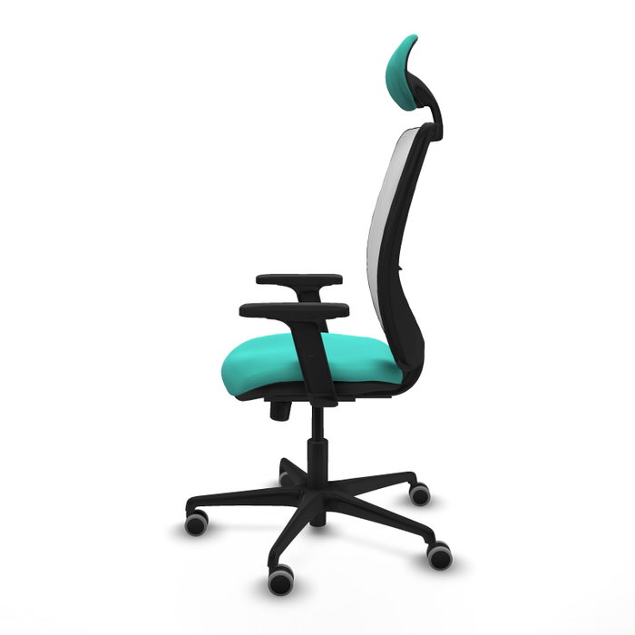 PIQUERAS Y CRESPO Silla de oficina Zulema con mecanismo Sincro, Turquesa y Blanco PIQUERAS Y CRESPO Silla de oficina Zulema con mecanismo Sincro, Turquesa y Blanco
