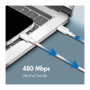 LogiLink Cable USB 2.0 Tipo-C a Tipo-C, 1 m, Rosa