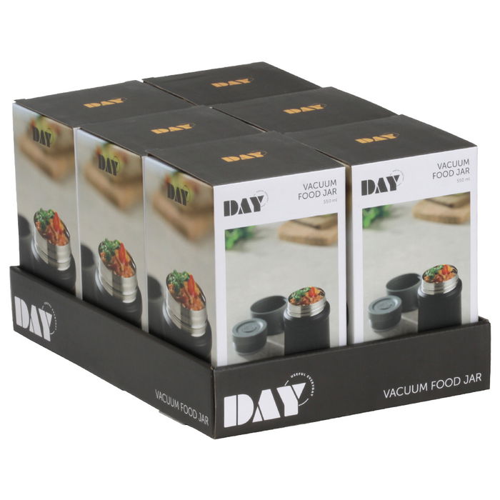 Day Termo para Alimentos 550 Ml, Mantiene Comida Caliente 6 Horas, Acero Inoxidable