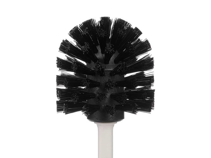 Stefanplast Escobillero Domus Blanco 11.5x40x11.5 cm, Plástico PP, Para Baño o Cocina, Organizador de Escobas y Fregonas (Set de 6)