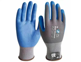Safetop Guantes de nitrilo biatex alimentario y anticalórico azul talla 9