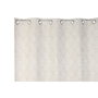 DKD Home Decor Cortina Jaquard Beige 140x260x260 con 8 Anillas