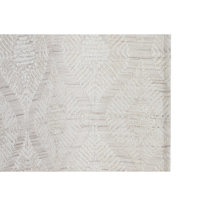 DKD Home Decor Cortina Jaquard Beige 140x260x260 con 8 Anillas DKD Home Decor Cortina Jaquard Beige 140x260x260 con 8 Anillas