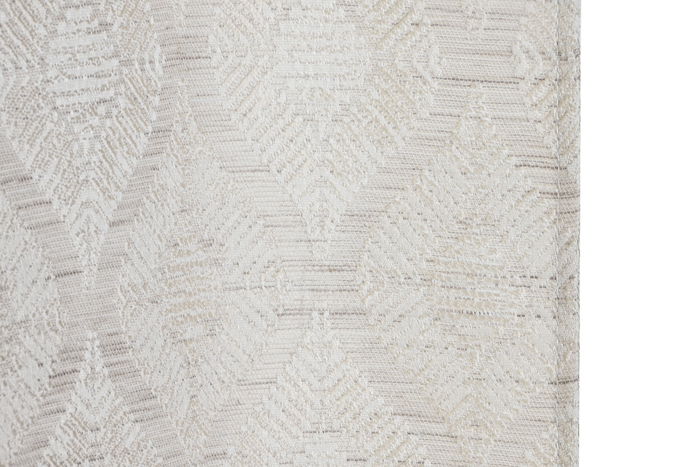DKD Home Decor Cortina Tradicional Beige Poliester 260 x 260 x 140 cm Jaquard 8 Anillas