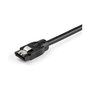 StarTech Cable SATA III Redondeado 0.3m / 30cm 7-pin Macho/Macho - 6 Gb/s - Negro (R)