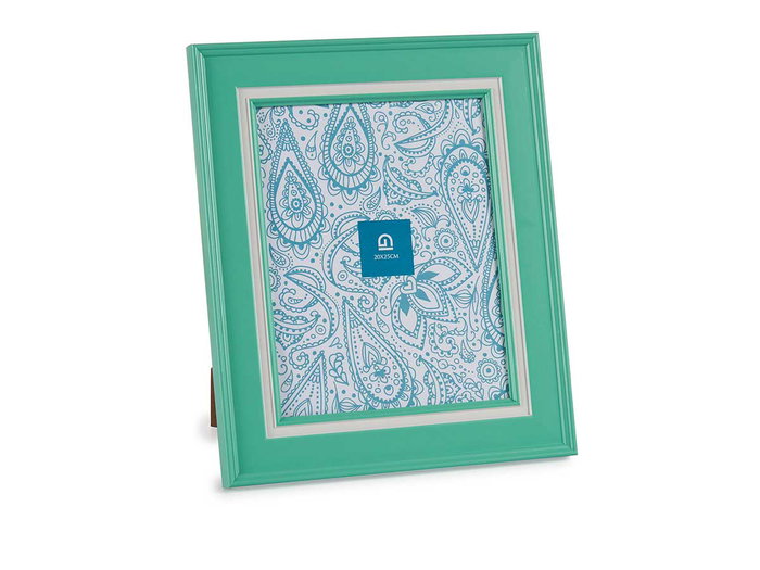 Giftdecor Portafotos 20x25 cm Menta Plástico y Cristal (Set de 24)