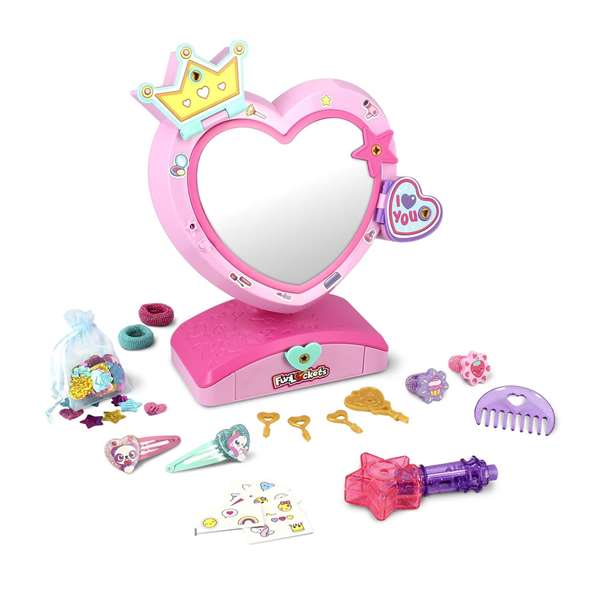 Diset Espejo Secreto Fun Lockets con Compartimentos, Más de 20 Sorpresas y Aplicador con Brillos para el Pelo Diset Espejo Secreto Fun Lockets con Compartimentos, Más de 20 Sorpresas y Aplicador con Brillos para el Pelo