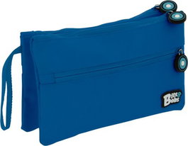 GRAFOPLAS DISEÑO Portatodo Doble Plano Bits & Bobs Azul 24,5x9,5 cm