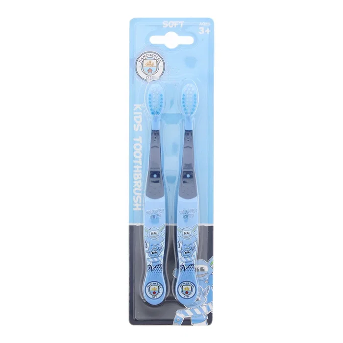 Epl Set Duo Manchester City Cepillo de Dientes Azul, 2 pzs Epl Set Duo Manchester City Cepillo de Dientes Azul, 2 pzs