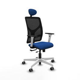 PIQUERAS Y CRESPO Silla de oficina Motilla Azul con mecanismo Sincro/Traslack