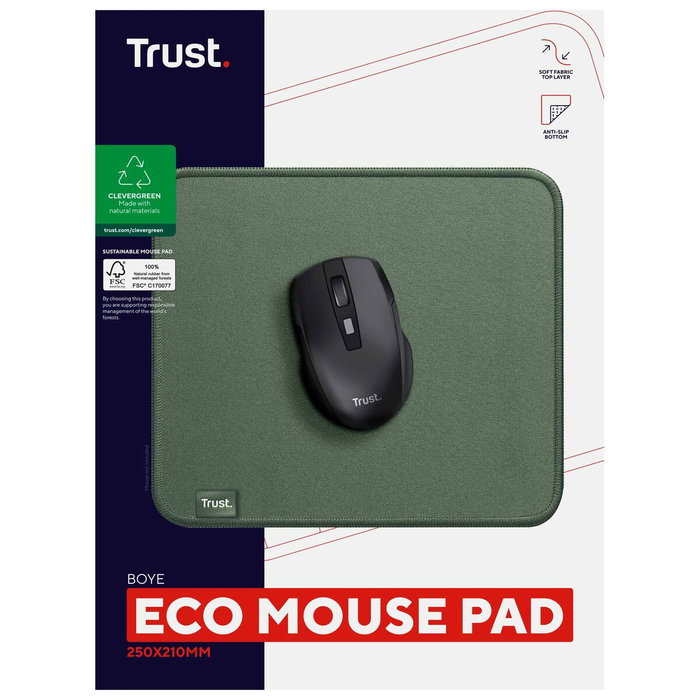 Trust Alfombrilla Boye Eco Verde 3 x 250 x 210 mm Trust Alfombrilla Boye Eco Verde 3 x 250 x 210 mm