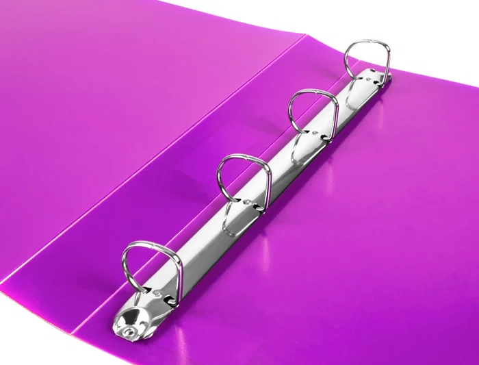 Liderpapel Carpeta 4 anillas 25 mm DIN A4 Polipropileno Lavanda Opaco