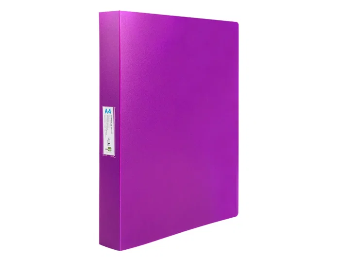 Liderpapel Carpeta 4 anillas 25 mm DIN A4 Polipropileno Lavanda Opaco