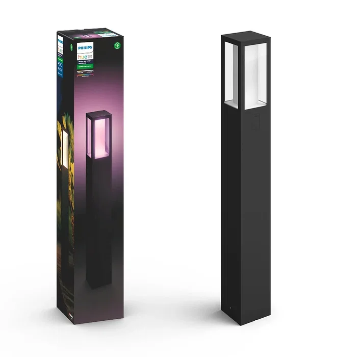 Philips Hue Impress Lámpara de poste para exteriores LED, negro Philips Hue Impress Lámpara de poste para exteriores LED, negro