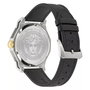 Versace VE9I00124 con correa de piel negra y esfera blanca