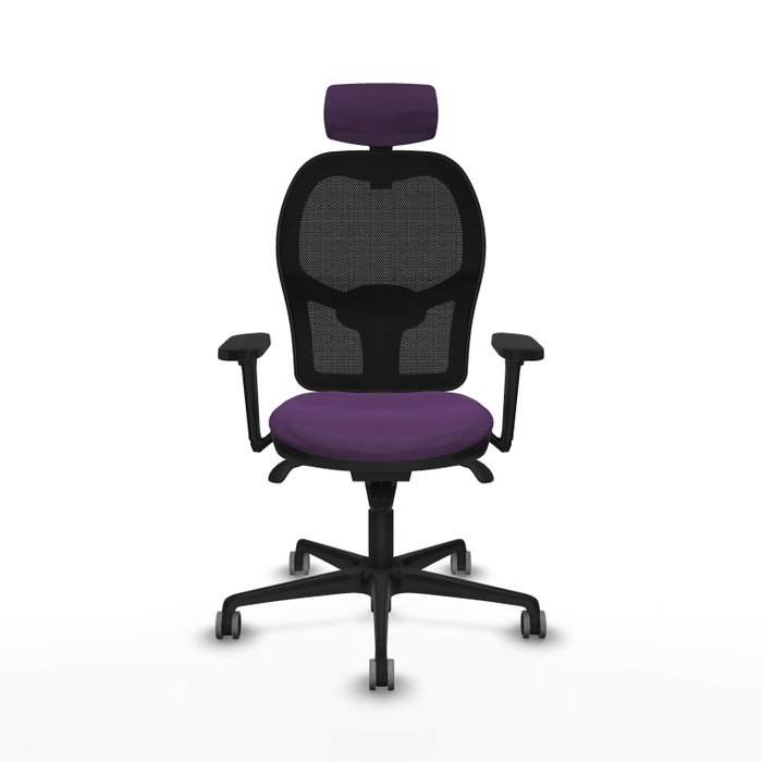 PIQUERAS Y CRESPO Silla de oficina Jorquera con mecanismo Sincro, Morado y Negro PIQUERAS Y CRESPO Silla de oficina Jorquera con mecanismo Sincro, Morado y Negro
