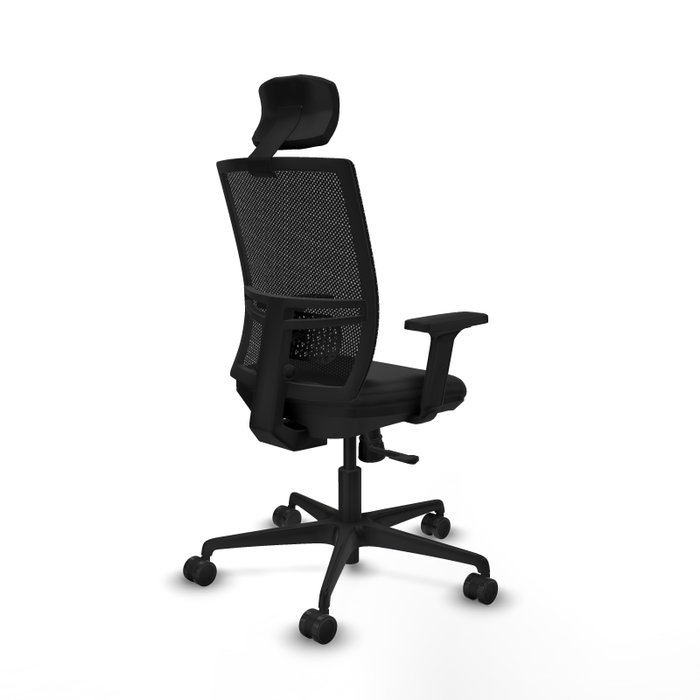 PIQUERAS Y CRESPO Silla de oficina Yunquera con mecanismo Sincro, Negro PIQUERAS Y CRESPO Silla de oficina Yunquera con mecanismo Sincro, Negro