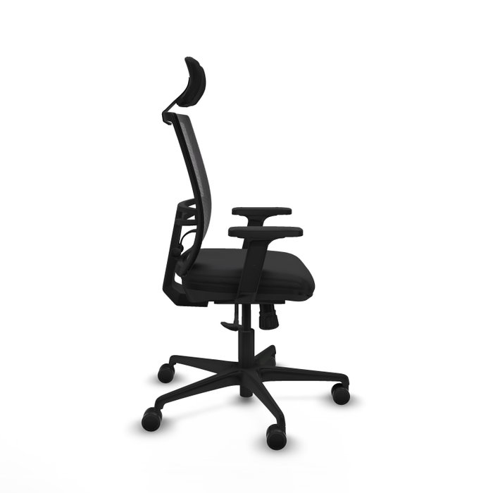 PIQUERAS Y CRESPO Silla de oficina Yunquera con mecanismo Sincro, Negro PIQUERAS Y CRESPO Silla de oficina Yunquera con mecanismo Sincro, Negro