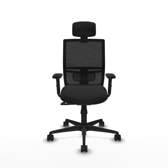 PIQUERAS Y CRESPO Silla de oficina Yunquera con mecanismo Sincro, Negro PIQUERAS Y CRESPO Silla de oficina Yunquera con mecanismo Sincro, Negro