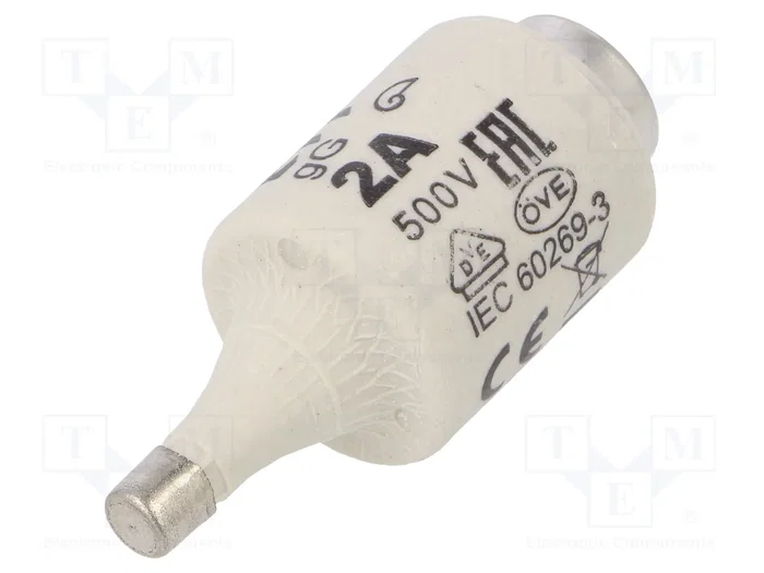 ETI POLAM Fusible de cartucho DII de cerámica 2A 500V ETI POLAM Fusible de cartucho DII de cerámica 2A 500V