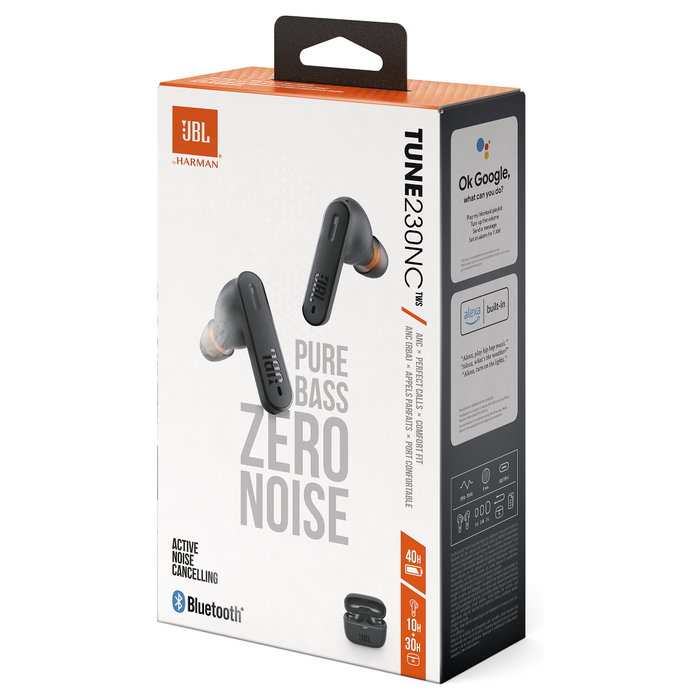 JBL Tune 230NC TWS Auriculares In-ear con Cancelación de Ruido, Negro