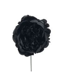 Oplante Flor Flamenca Pick Peonia Negro 21cm Elegante Accesorio para Bodas y Fiestas