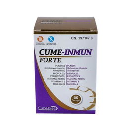 CUMEDIET Cume-Inmun Forte 60 Comp. Vitamina C, Equinácea, Probióticos, Reishi para Sistema Inmune