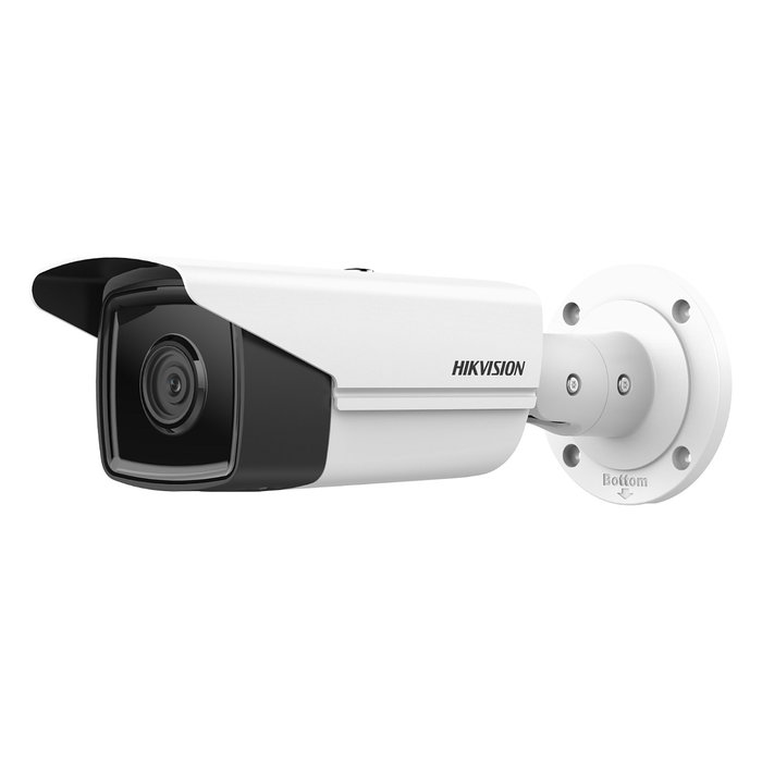Hikvision DS-2CD2T83G2-4I Cámara de Seguridad IP Bullet 8MP 4mm, Interior/Exterior IP67, 3840x2160, Visión Nocturna 80m, WDR, PoE, 33 Idiomas Incluye Español, Blanco