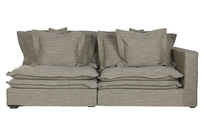 DKD Home Decor Módulo Auxiliar Sofá Verde Poliéster Lino
