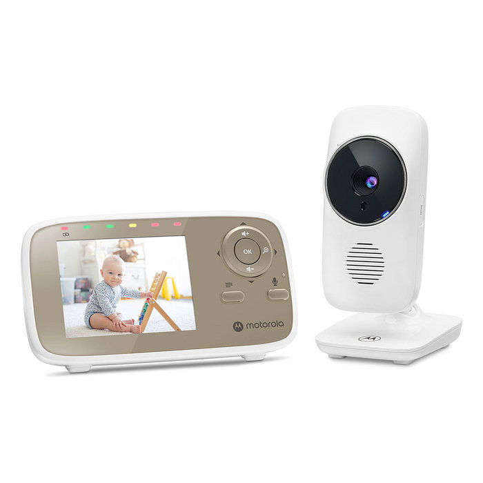 Motorola VM483 Vigilabebés de vídeo Oro, Blanco Motorola VM483 Vigilabebés de vídeo Oro, Blanco