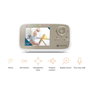 Motorola VM483 Vigilabebés de vídeo Oro, Blanco