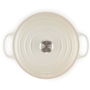 Le Creuset 21177267164430 Roaster redonda 26cm, 5.3L, Meringue, hierro fundido esmaltado, apta inducción