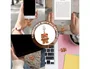 Wondee Funny Lightning Carrot Bear - Charm Protector Decorativo para Puerto de Carga de Smartphone, Compatible con Conector Lightning