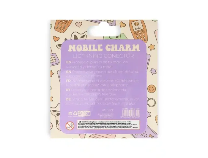 Wondee Funny Lightning Carrot Bear - Charm Protector Decorativo para Puerto de Carga de Smartphone, Compatible con Conector Lightning