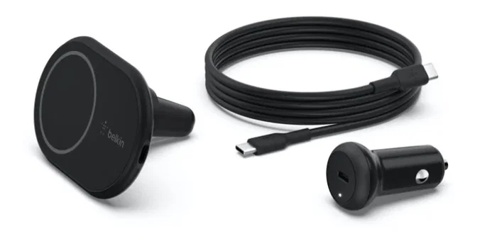 Belkin WIC004BTBK Cargador Inalámbrico Magnético para Coche 10W con Cable USB-C 1.2m Negro, Compatible con iPhone 13/12 Belkin WIC004BTBK Cargador Inalámbrico Magnético para Coche 10W con Cable USB-C 1.2m Negro, Compatible con iPhone 13/12