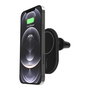Belkin WIC004BTBK Cargador Inalámbrico para Coche 10W con Soporte Magnético iPhone 13/12 Serie, USB-C 1.2m, Negro